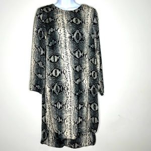 Topshop snake print tunic dress